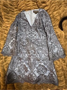 Mestiza Navy/Blue Lace Dress